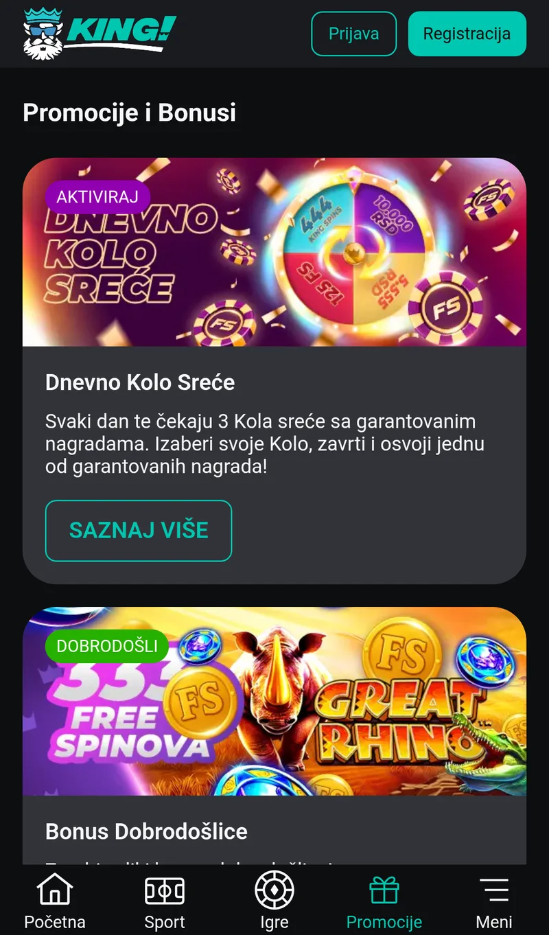 King – bonus, 27. oktobar 2026